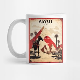 Asyut Egypt Vintage Poster Tourism Mug